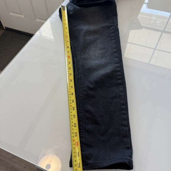 Zara Premium Jeans Women Sz 34 Charcoal Wash Skinny Stretch Distressed Denim - Picture 8 of 9